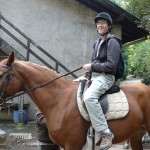 Brice sur son cheval